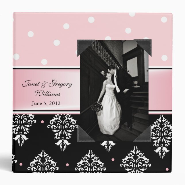 Elegant Photo Wedding Binder (Front)