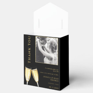 Elegant Photo, Wedding Champagne  Favor Box