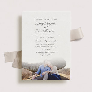 Elegant Photo Wedding Invitation