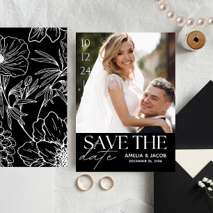 Elegant Photo Wedding Save The Date Invitation
