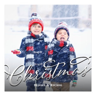 Elegant Photography Christmas Keepsake Simple  Photo Print