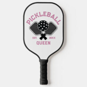 Elegant Pickleball Monogram Design Paddle