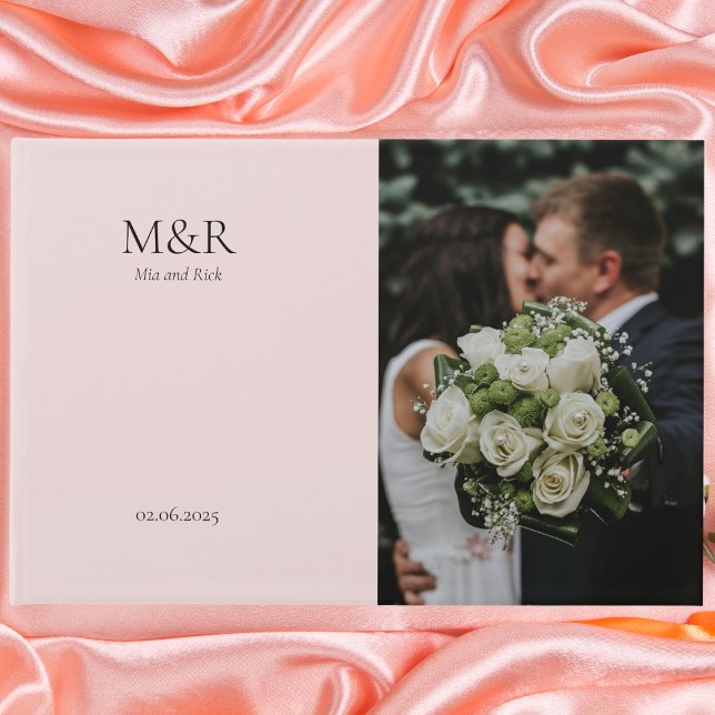 Elegant Pink and Black Wedding Guest Book (Creator Uploaded)
