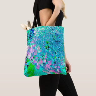 Elegant Pink and Blue Limelight Hydrangea Tote Bag
