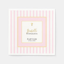 Elegant Pink and Gold Baptism Party