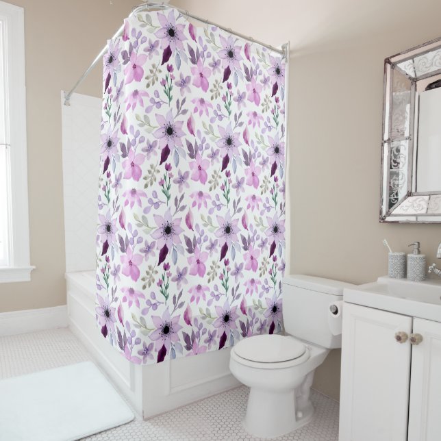 Elegant Pink and Purple Flower Pattern (In Situ)