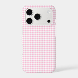 Elegant Pink and White Gingham Pattern