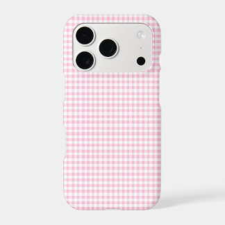 Elegant Pink and White Gingham Pattern