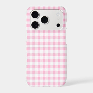 Elegant Pink and White Gingham Pattern