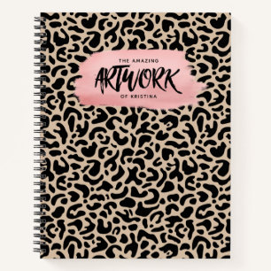 Elegant Pink Artist Sketchbook Notebook
