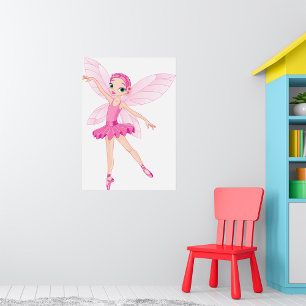Elegant Pink Ballerina Fairy For Dance Lovers  Poster
