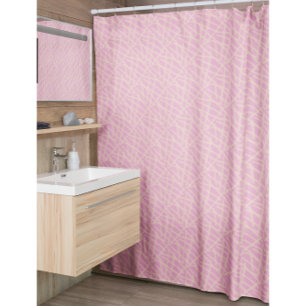 Elegant Pink Beige Abstract Shower Curtain