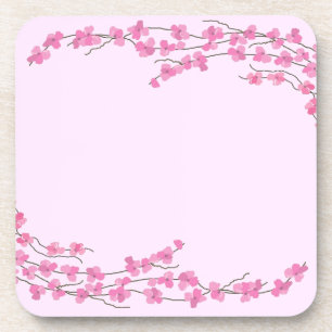 Elegant Pink Blossoms Coaster