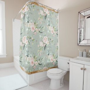 Elegant Pink Blush Gold Eucalyptus Sage