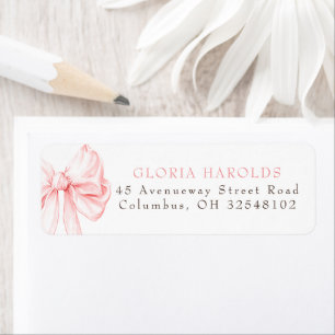Elegant Pink Bow Bridal Shower