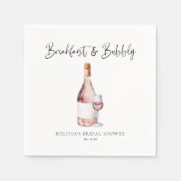 Elegant Pink Breakfast & Bubbly Bridal Shower