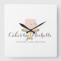 Elegant Pink Cake with Florals Cake Decorating