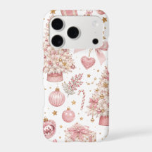 Elegant Pink Christmas Pattern