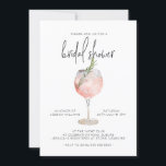 Elegant Pink Cocktail Bubbly Brunch Bridal Shower  Invitation<br><div class="desc">// Can be fully customized to suit your needs. Designed by Gorjo Designs via Zazzle. // Need help customizing your design? Got other ideas? Feel free to contact me (Zoe) directly.</div>