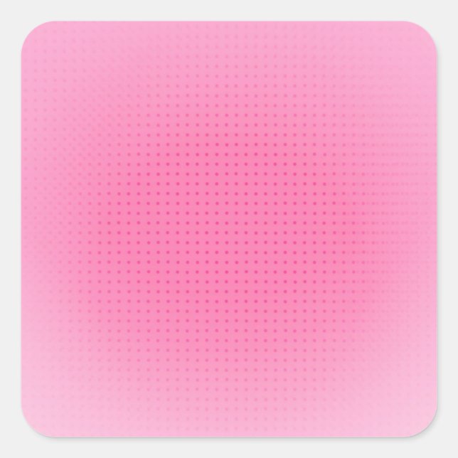 Elegant Pink Colour Custom Blank Trendy Template Square Sticker (Front)