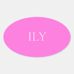 Elegant Pink Colour Sticker