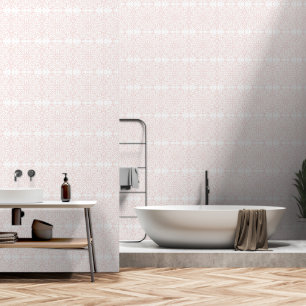Elegant Pink Damask Pattern Wallpaper