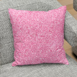 Elegant Pink Faux Glitter & Sparkles Throw Pillow<br><div class="desc">Image of pink faux glitter and sparkles. Request any color you like.</div>