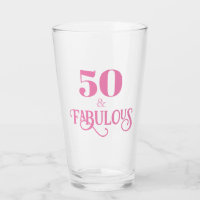 Elegant Pink Fifty and Fabulous