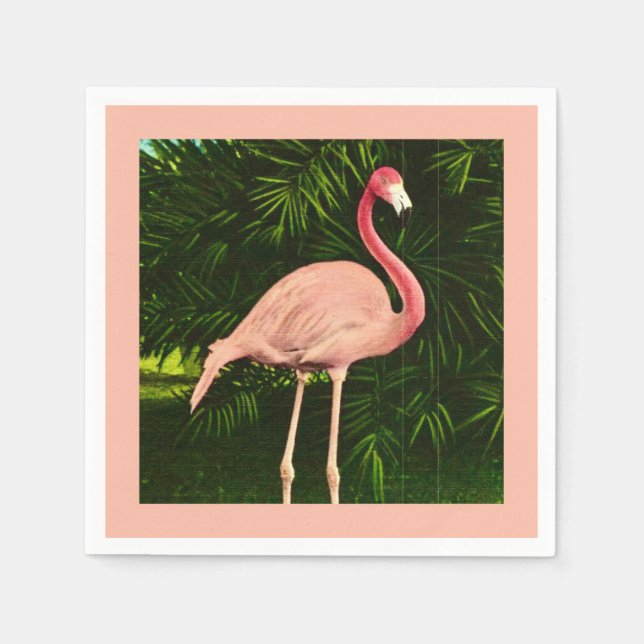 Elegant Pink Flamingo  Napkin (Front)
