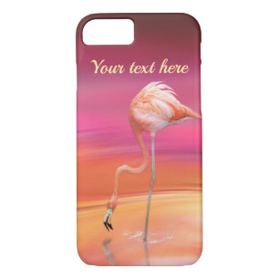 Elegant Pink Flamingo Surreal Pastels Personalize Case-Mate iPhone Case