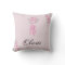 Elegant Pink Floral Ballerina Personalized Name