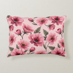 Elegant Pink Floral Duvet Cover and Pillow Set
