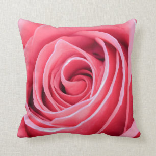 Elegant Pink Floral Petals   Throw Pillow
