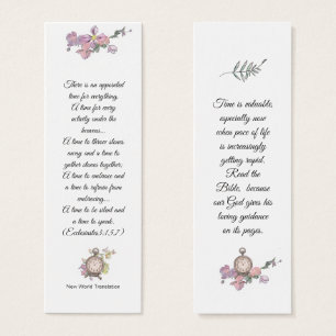 Elegant Pink Floral Religious Bible Wisdom