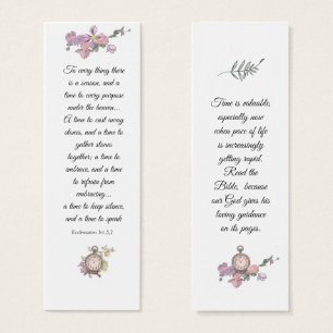 Elegant Pink Floral Religious Bible Wisdom