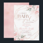 Elegant Pink Floral Sweet Baby Girl Baby Shower Invitation<br><div class="desc">Elegant Pink Floral Sweet Baby Girl Baby Shower Invitation</div>