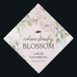 Elegant Pink Floral Tassel Topper<br><div class="desc">Celebrate your big day with our gorgeous Graduation Cap Topper. This beautifully chic accessory boasts a delicate watercolor design, featuring lovely hues of pink and cream floral blooms, accented by lush botanical greenery against a soft cream background. To add a personal touch, a soft pink arch proudly displays the saying...</div>