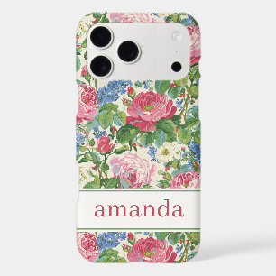 Elegant Pink Floral Watercolor Personalized