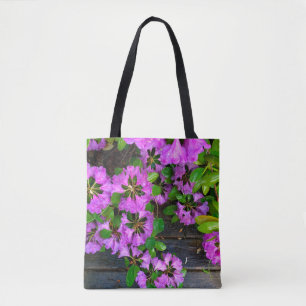 Elegant pink florals pink azaleas pink flowers tote bag
