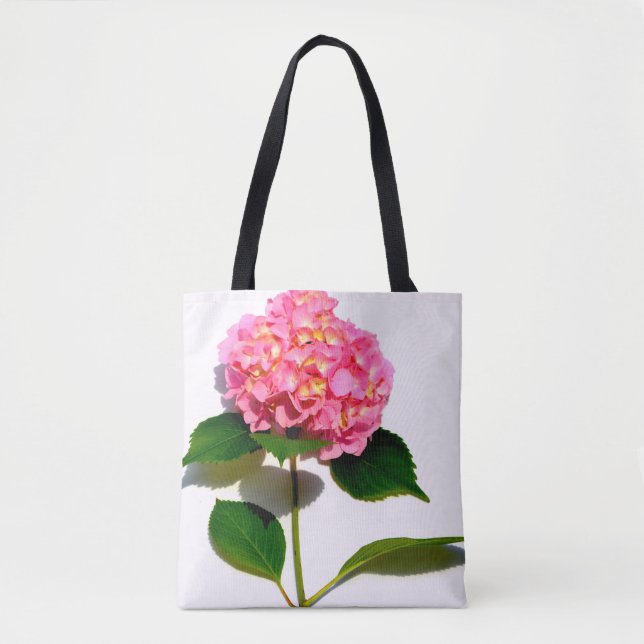 Elegant Pink flower pink floral pink hydrangea Tote Bag (Front)