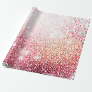 Elegant Pink Glitter chic design Wrapping Paper