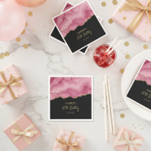 Elegant Pink Gold Abstract Marble Design