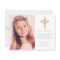 Elegant Pink Gold Floral First Communion Photo