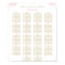 Elegant Pink Gold Floral Peony Wedding Seating