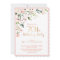Elegant Pink & Gold Floral Woman's 70th Birthday