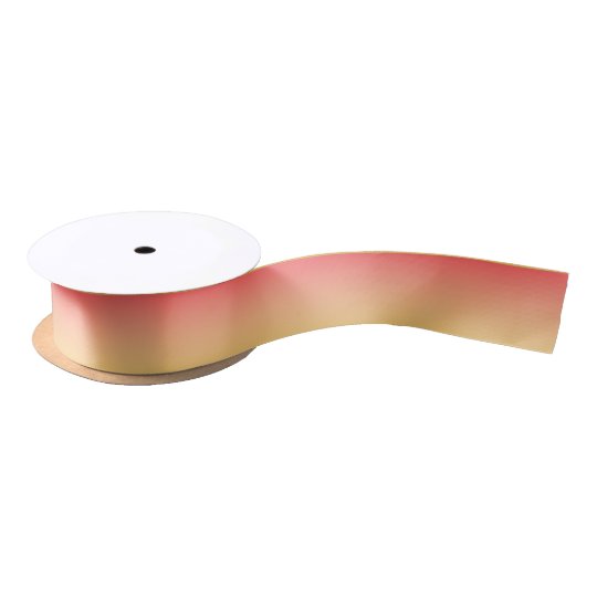 Elegant Pink & Gold Satin Ribbon