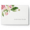 Elegant Pink Green Peony Floral Thanks Wedding