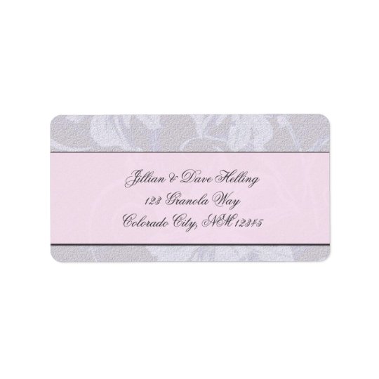 Elegant pink, grey and cream damask pattern