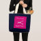 Elegant pink hairdresser tote bag for hair stylist