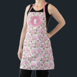 Elegant Pink Hydragea Flowers Pattern Monogram Apron<br><div class="desc">Cook in style with the Elegant Pink Hydrangea Flowers Pattern Monogram Apron. Featuring delicate pink hydrangeas and a personalized monogram, this apron adds a touch of elegance and charm to your kitchen. The soft, durable fabric ensures comfort while you cook, bake, or entertain, making it perfect for any occasion. Whether...</div>